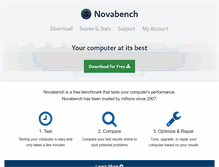 Tablet Screenshot of novabench.com